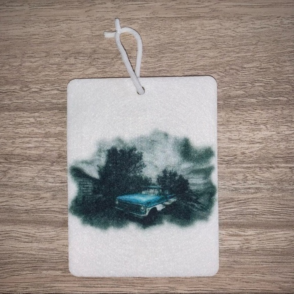 Classic blue car air freshener (reusable) new